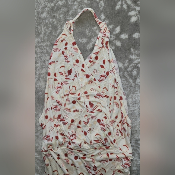 Free People Daria Ivory Floral Print Halter Maxi Dress Size XS - Picture 8 of 14